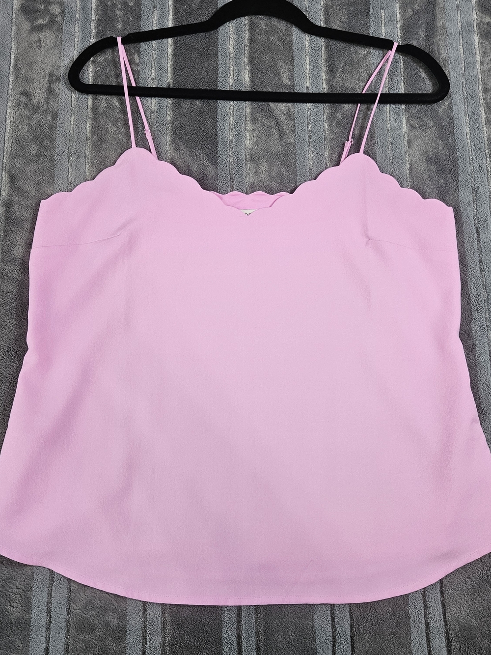 J. Crew Pink Scalloped Camisole with Adjustable Straps Size 8